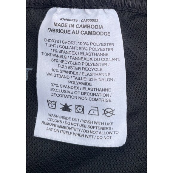 Nike Dri-Fit Women's Medium Med M Black Mesh Cycling lined Running Shorts - Picture 5 of 12